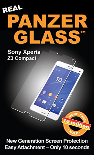 Panzer Glass PG1109 - Protector de pantalla de cristal resistente a rasguños y líquidos compatible con Sony Xperia Z3 Compact