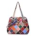 Produktbild NOBIE-BAG Mode Leder Damenhandtasche, Farbe Geometrische Muster Spleißen Persönlichkeit Eine Schulter Diagonales Kreuz Rindsleder Damentaschen (L) 11.41"*X(W) 4.72" X(H) 8.26"