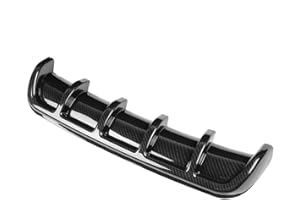 FAUITAY Diffuseur de Pare-chocs Arrière de Voiture, Diffuseur Universel de Becquet D'aileron de Requin de Pare-chocs Arrière de Voiture (Fibre de carbone)