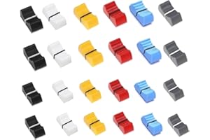 BEPSYOM 24 piezas Fader, Straight Slide Potentiometer, Lautstärkeregelung, Tapas de Atenuador, Mezclador, para DJM350, 400, 500, 700, 750, 800, 850, 900SRT, 900NXS2, 2000, 2000nexus (Colorido)