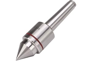 MT3 Rotary Live Center med Hög Precision, 60-graders Svarvform CNC-legering Roterande Topp, Trippelkullagerdesign, Förlängd S