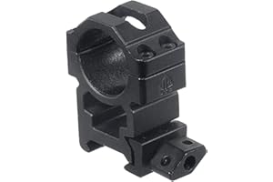 UTG Unisex – Erwachsene 30mm/2PCs Hi Pro Max Strength Picatinny Rings,22mm Wide Zielfernrohrmontage, schwarz, Hoch