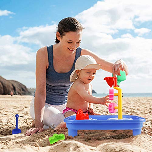 Table-de-Sable-et-Eau-Jouet-de-Plage-Table-de-Jeu-Enfant-pour-Le-Jardin-Extrieur-Plage-Vacances-dt-Plus-de-3-Ans
