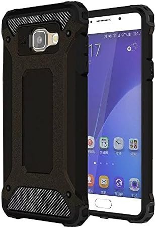 UKDANDANWEI Samsung Galaxy A7 (2016) Hybrid Rugged Dual Layer Armor Case Shockproof Defender Hard Back Protective Cover -Heavy Duty Protection Case for Samsung Galaxy A7 (2016) - Black