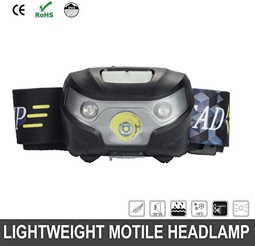 USB Rechargeable LED Headlamp Flashlight - Super Bright, Waterproof &amp; Comfortable - Perfect Headlamps for Running, Walking, Camping, Reading, Hiking, Kids, DIY &amp; More,Mini USB Cable Included