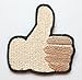 Produktbild Emoji-Patch Embroidered Iron on Badge Aufnäher Patch Embroidered Iron on Badge Aufnäher Motiv DIY anpassen Tasche hat T-Shirt Collectible Thumbs Up wie OK Okay All Good