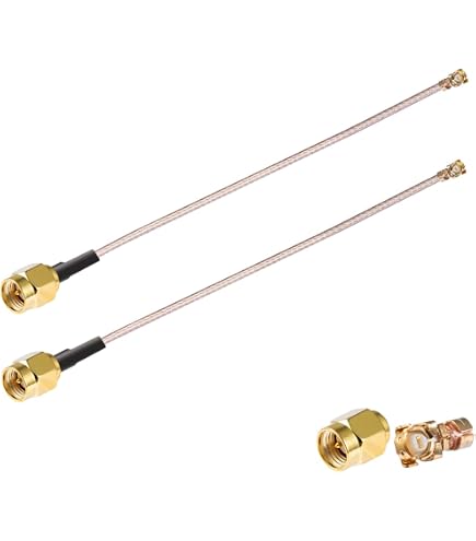 Câble U.F.L1 Vers SMA Femelle - 2 Pièces De 50 Cm, Faible Perte, Pour Cartes WiFi PCI/PCIe, Routeurs