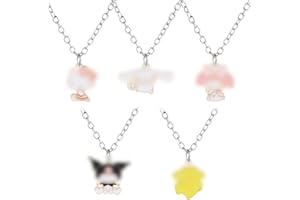 XRHOT Anhänger Halskette 5 Stück Halskette für Kinder Mädchen,Kinderschmuck,Taufgeschenke für Mädchen
