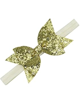 Sanwood Baby Mädchen Haarband Stirnband, Chiffon, mit Perlenimitat