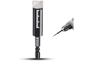 HAIMAYEE Broca Ceramica 16mm Broca Diamante Brocas Porcelanico para Gres Porcelánico, Azulejos, Vidrio, Baldosas, CeráMica, Piedra, Muro Con Todas Las Amoladoras Eléctricas y Angulares