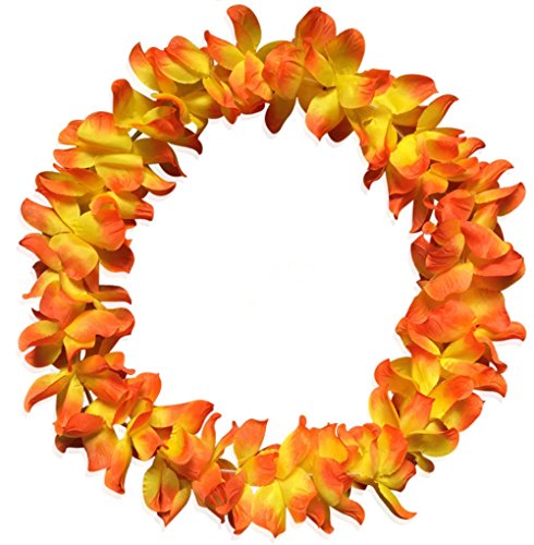 , 2 Stücke von Hawaii Blumenketten Hawaii Urlaub Girlande Halskette Kranz Decor Hula Fancy Kleid Party Hochzeit Beach Party Zubehör