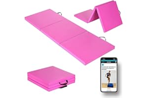 MOZURU - Colchoneta Plegable Multifuncional para Yoga, Gimnasia y Fitness | 180x60x5cm | Antideslizante, Fácil de Limpiar | Espuma de 5 Capas, Absorción de Impacto