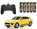 Produktbild BUSDUGA - RC Porsche Macan Turbo ferngesteuert - wählbar.: Farbe , Maßstab - RTR ready-to-run - inkl. Batterien (Gelb 1:24)