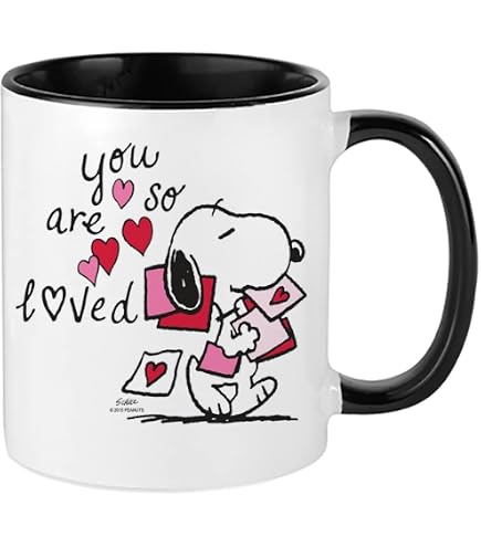 Snoopy Merry Ceramic Mug 11oz - Lead-Free, Dishwasher & Microwave Safe - View #8