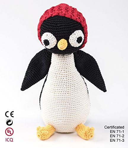 Penguin. Children’s crocheted toy