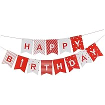 Remagr Jute-Banner „Happy Birthday“ – 2,5 M Lang, Mit Weißen Holzbuchstaben