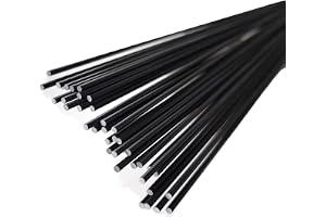 Glasfiberstavar 10/20 St - 500 Mm Längd, 0,8-5,0 Mm Tjocklek, Svarta Glasfiberstavar For Tältram, Växthusstöd, Draketillverkning(3.5x500mm,20pcs)