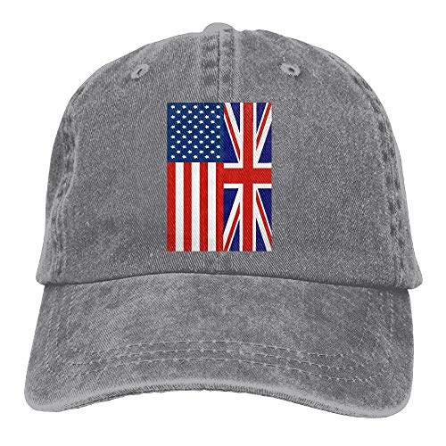 Preisvergleich Produktbild flys Baseballmütze British American Flag Unisex Golf Hats Einstellbare Papa Hut