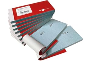 BM BeMore MOD 9 0100160 - 10 Blocchi numerati da 1 a 1000, dimensioni 13 x 6 cm, confezione da 10 blocchi colorati, Modelli /Colori assortiti