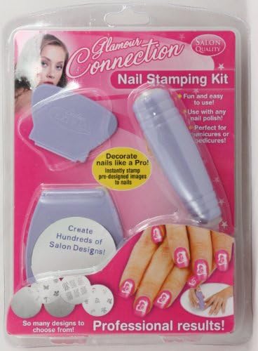 Nail Art Stamping Kit 5 Templates Professional Polish Decoration Stamp Design