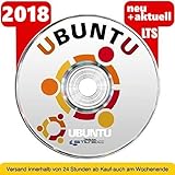 Betriebssystem UBUNTU 2018 LINUX für PC &amp; Notebook NEU auf DVD 32 und 64 Bit NEUWARE Betriebssystem mit Schreibprogramm Textverarbeitung