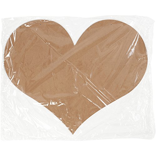 Herz, Größe 50×40 cm, Dicke 5 cm, MDF, 1Stck. - 2