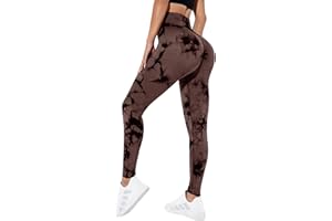Litthing Gym Leggins Deporte Mujer Yoga Tie Dye Leggings Push Up Suaves Elásticos Tie Dye Mujer Anticeluliticos sin Costuras Opaco Scrunch Pantalones Yoga Running