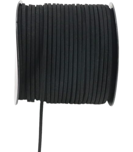 1set 5.47 Yards 5mm Leather Cord Black Vintage Bolo Tie Cord Rope For Jewelry Making Necklace Beading Bracelet Craft DIY