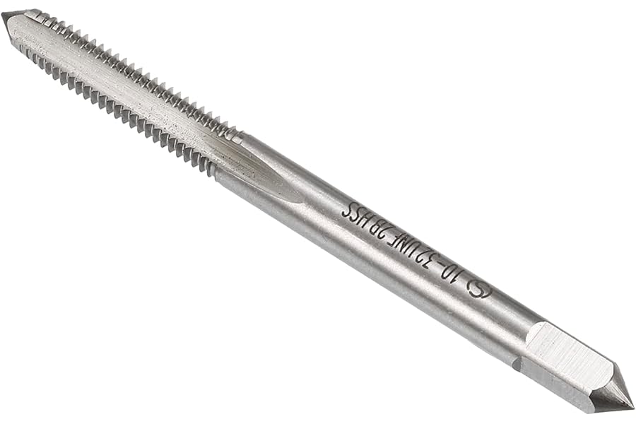 CoCud Thread Milling Taps, 1/4-32 UNEF Thread 2B, High Speed Steel Machine 3 Straight Flutes Screw Threading Tool - (Applications: for Tapping Drilling Machine), 1-Piece