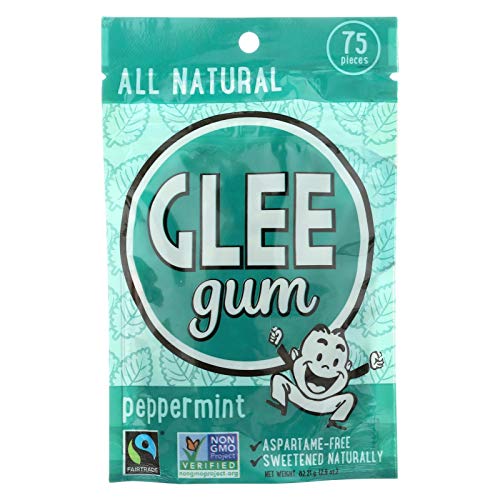 Preisvergleich Produktbild Glee Gum Peppermint Chewing Gum - 75 per pack -- 6 packs per case.
