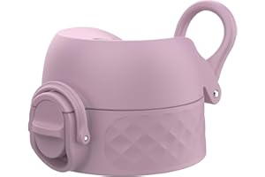 ION8 Zapasowa Pokrywka Butelki na Wodę OneTouch 2.0, Szybkie Otwieranie Jednym Dotknięciem, Uniwersalna Pasuje do 350ml/500ml/600ml, Róż Jednorożca, Mały, Tworzywo Sztuczne