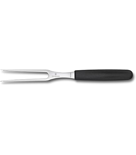 Rockingham Forge Equilibrium Carving Fork - 16cm German Stainless Steel, Black Handle, For Roasts & BBQ - View #2