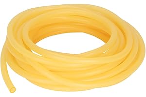 stonylab Tubi in Gomma, Tubi in Ambra di Lattice puro Rubber Tubing 7/16'' (12mm) OD 5/16'' (8mm) ID Altamente Elastici per Uso di Laboratorio, Adatto a Tutti i Bicchieri StonyLab, 10 Meter
