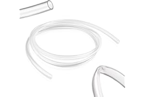 MytaYt 2 Mètre Transparent Tuyau PVC Tube Flexible de Pression Plastique Tuyau d'Aquarium pour le Transport de Liquide et de Gaz (10 mm x 8 mm)