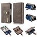 Produktbild Samsung S8 Plus Hülle, Samsung Galaxy S8 Plushüle, Alfort Prämie PU Leder Schutzhülle Lederhülle für Galaxy S8 Plus Tasche Wallet Flip Case Cover mit Karten Steckplatz (Grau) + Lanyard