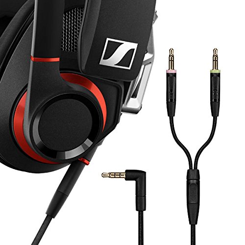 Sennheiser GSP 500 - Microauricular circumaural para Juegos  Color Negro y Rojo