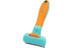 emmi-pet Brosse pour chien et chat H2 pour poils courts et longs - Brosse pour poils de cheval - Brosse double face pour sous-poil - Élimine les nœuds et les nœuds