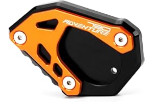 SUPER VICI Motorcycle Kickstand Extension Fit For K.TM 790 Adventure | 790 Adventure R 2019 2020 2021 2022 2023 FootSide Enlarge Plate FootStand Enlarge Pad Accessories Orange-Black