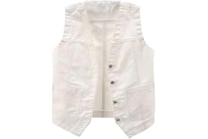 POIUIYQA Chalecos de estilo corte para mujer, cuello en V, chaqueta monocolor, chaqueta vintage, traje elegante, chaleco formal para mujer chaqueta vaquera de mujer