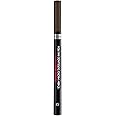 L'Oréal Paris Unbelieva Brow Micro Tatouage 109 Ebony Smudge Resistant Felt Pen with Trident Tip Up to 24H Hold Microblading Effect