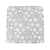 Wickelauflage mit Baumwollbezug Wickeltischauflage 70x70 Wickelunterlage 75x85