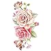 Produktbild SEGRJ Women es Peony Blume Body Art temporäre Tätowierung wasserdichter Arm Bein Rücken Aufkleber-4,72"x 7,87"