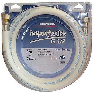 Home Gaz 12222200 Tuyau gaz, Blanc, 2 mètres