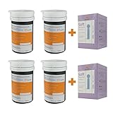 Diabetes Test Strips Codefree Blood Glucose Test Strips 100pcs & Lancets 100pcs Sinocare for UK Diabetics - in mmol/L (Accu 2)