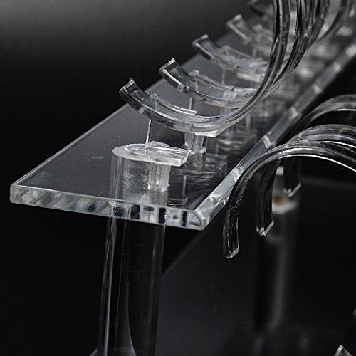 MagiDeal Acryl-2-Tier Schmuckständer Schmuckhalter Armbandständer Uhrenständer - 5