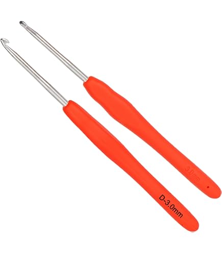 Glorex 5 2004 00 - Crochet de 2,0 mm avec poignée en plastique, forme
