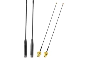 Bingfu Antena 868MHz Lora para Meshtastic Antena Látigo Suave Largo Alcance Gain 3,5 dBi con Conector Macho SMA+Cable de Extensión Pigtail para LoRaWAN Meshtastic ESP32 Homematic Helium Mining 2 Pack