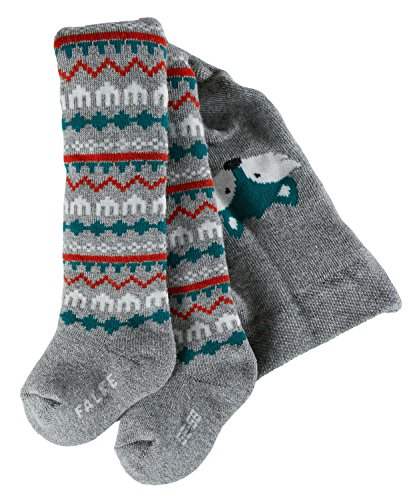 FALKE Unisex Baby Little Fox Full Tights, Grey (light Grey 3400), 0-3 Months (Manufacturer size: 62-68)