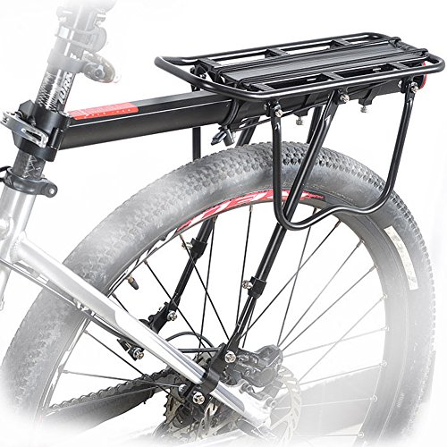 Universal-verstellbarer Gepäckträger hinten Fahrradtasche Fahrrad-Fahrradständer Fahrradständer mit Reflektor-Logo