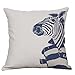 Produktbild GT Kissenbezug Kreativ, Tier, Zebra, Leinen Baumwoll Bedrucken Dekorative Kissenhülle Sofa Kissenbezug, Küche Bettwaren Wohnaccessoires Gartenmöbel Kissen, (2 Pcs Kissenbezüge ), 45*45CM